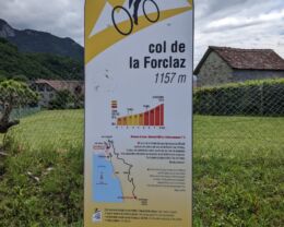 Profil du col de la Forclaz depuis Talloires
